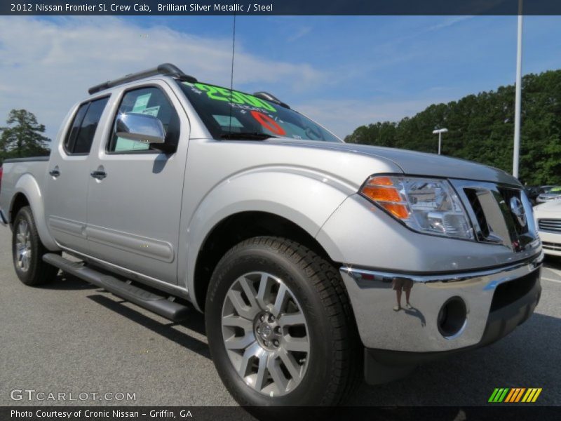 Brilliant Silver Metallic / Steel 2012 Nissan Frontier SL Crew Cab