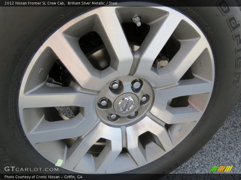 Brilliant Silver Metallic / Steel 2012 Nissan Frontier SL Crew Cab