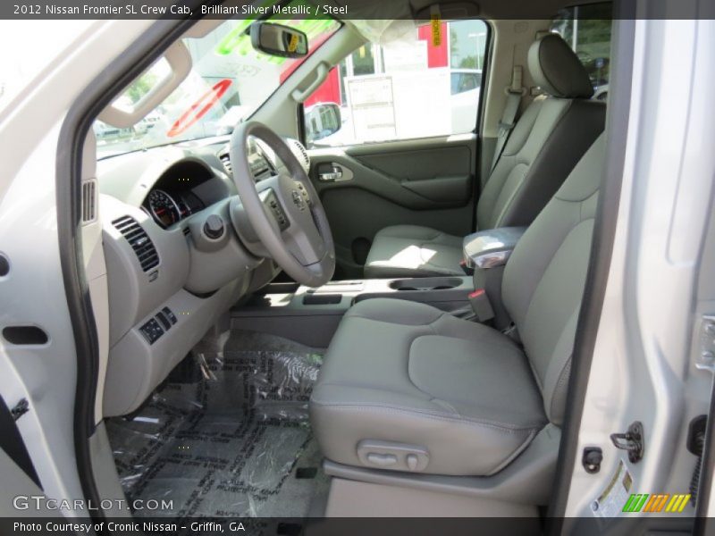Brilliant Silver Metallic / Steel 2012 Nissan Frontier SL Crew Cab