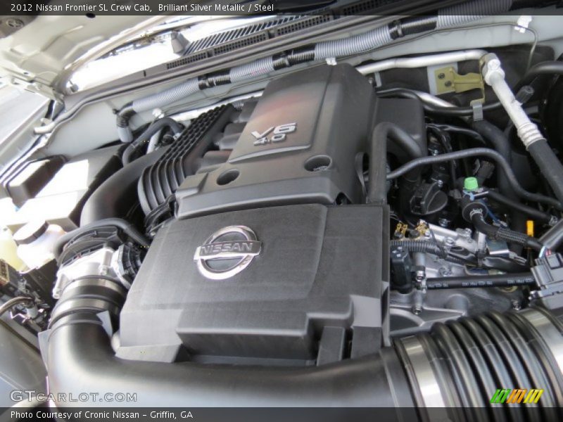 Brilliant Silver Metallic / Steel 2012 Nissan Frontier SL Crew Cab