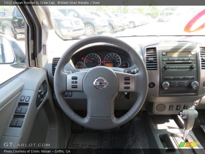 Brilliant Silver Metallic / Steel 2012 Nissan Frontier SL Crew Cab