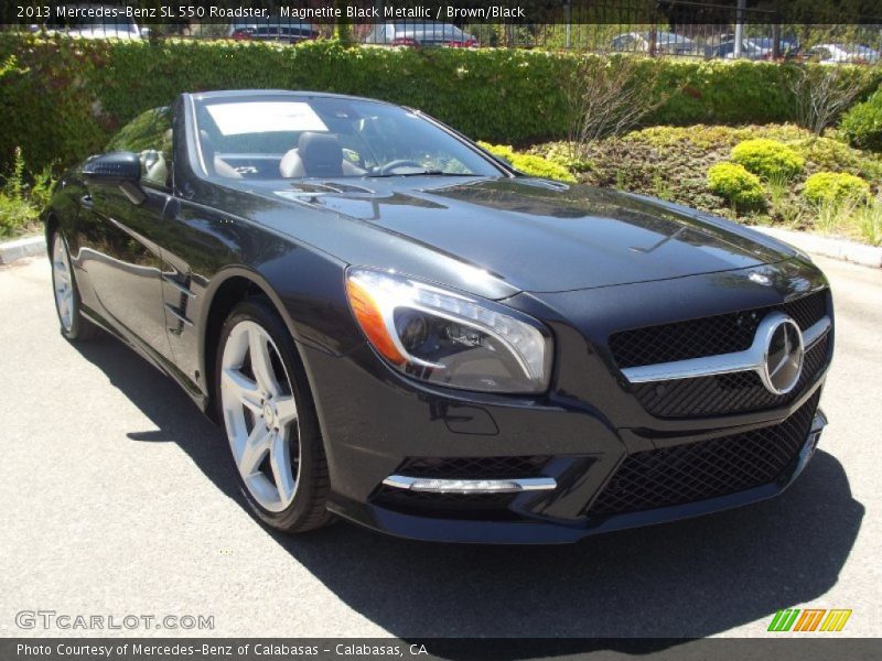 Magnetite Black Metallic / Brown/Black 2013 Mercedes-Benz SL 550 Roadster