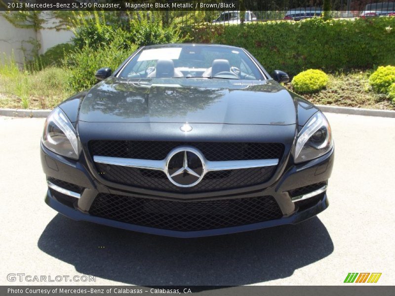 Magnetite Black Metallic / Brown/Black 2013 Mercedes-Benz SL 550 Roadster