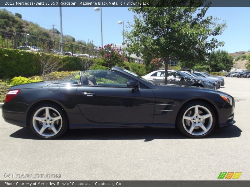 Magnetite Black Metallic / Brown/Black 2013 Mercedes-Benz SL 550 Roadster