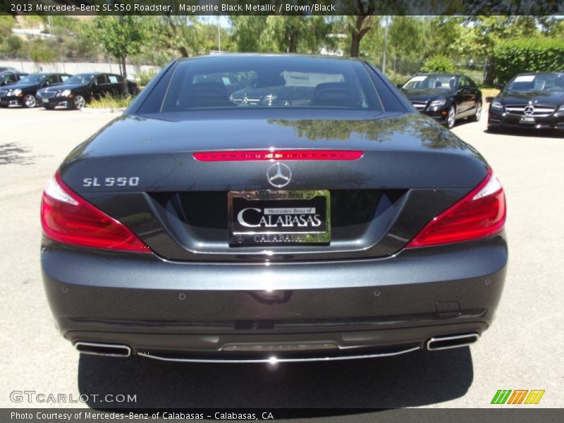 Magnetite Black Metallic / Brown/Black 2013 Mercedes-Benz SL 550 Roadster