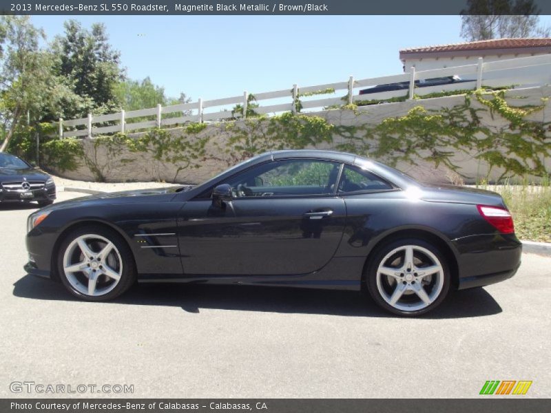 Magnetite Black Metallic / Brown/Black 2013 Mercedes-Benz SL 550 Roadster