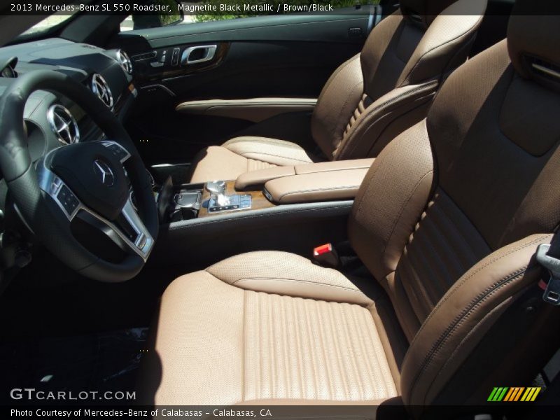 Magnetite Black Metallic / Brown/Black 2013 Mercedes-Benz SL 550 Roadster