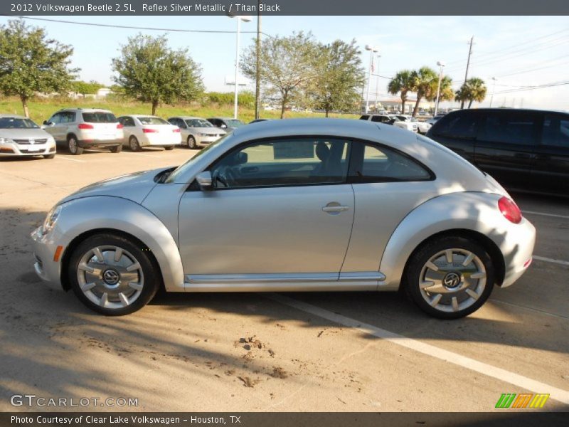 Reflex Silver Metallic / Titan Black 2012 Volkswagen Beetle 2.5L