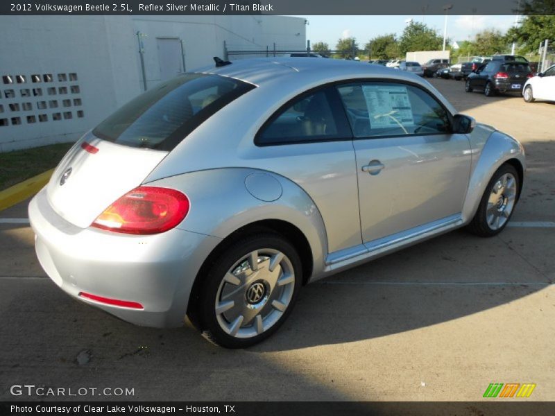 Reflex Silver Metallic / Titan Black 2012 Volkswagen Beetle 2.5L