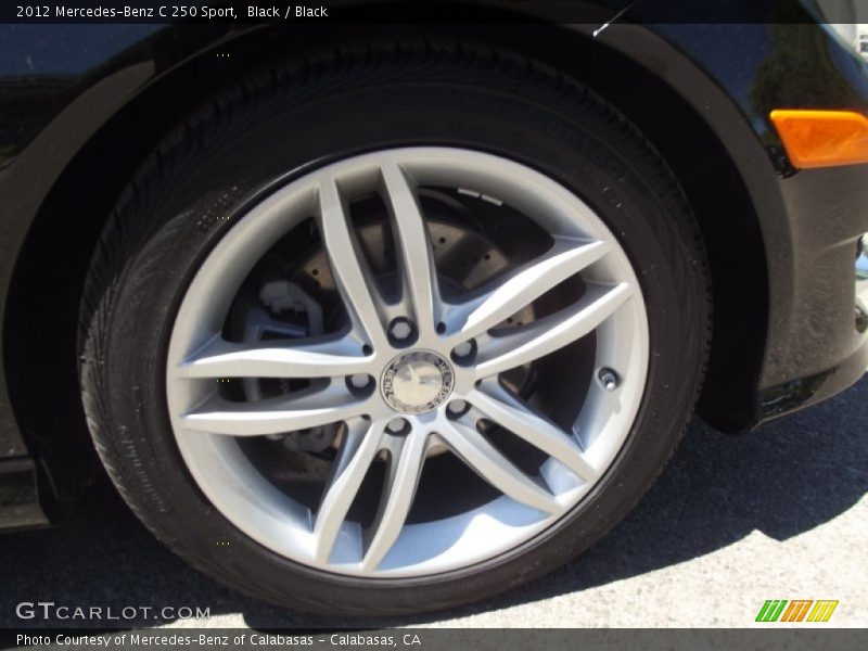 Black / Black 2012 Mercedes-Benz C 250 Sport