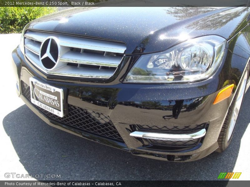 Black / Black 2012 Mercedes-Benz C 250 Sport