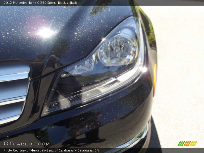 Black / Black 2012 Mercedes-Benz C 250 Sport