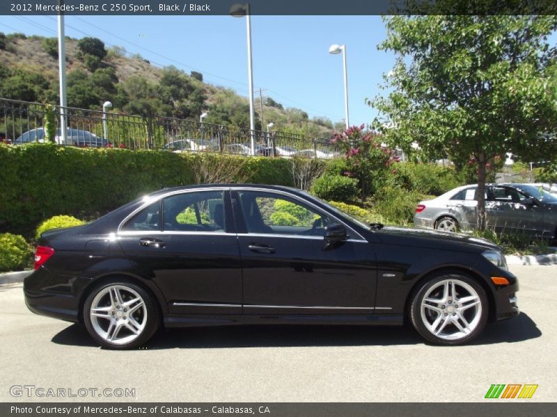 Black / Black 2012 Mercedes-Benz C 250 Sport