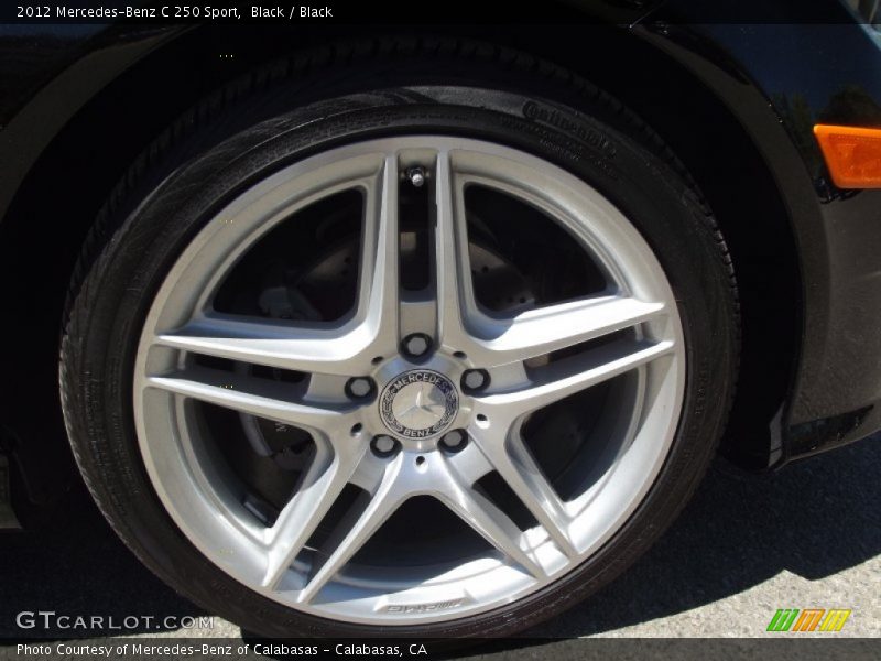Black / Black 2012 Mercedes-Benz C 250 Sport
