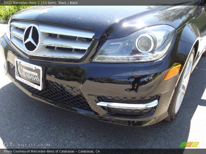 Black / Black 2012 Mercedes-Benz C 250 Sport