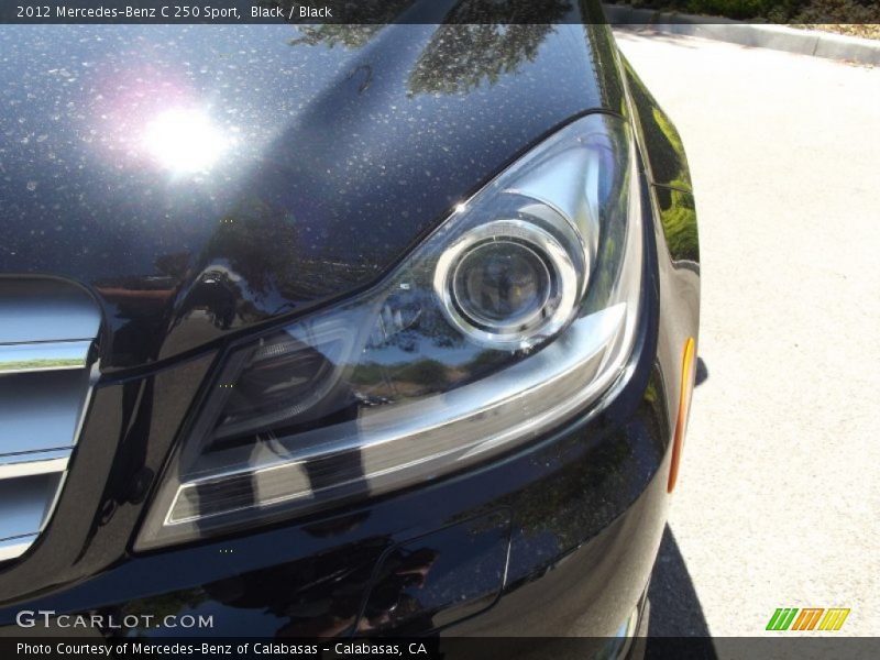 Black / Black 2012 Mercedes-Benz C 250 Sport