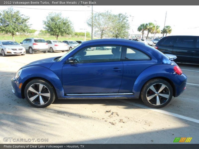 Reef Blue Metallic / Titan Black 2012 Volkswagen Beetle Turbo