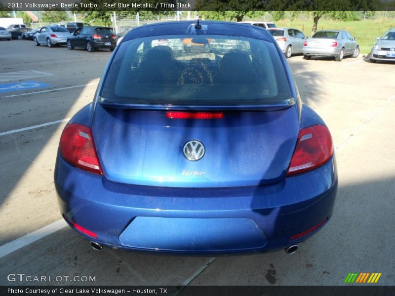 Reef Blue Metallic / Titan Black 2012 Volkswagen Beetle Turbo