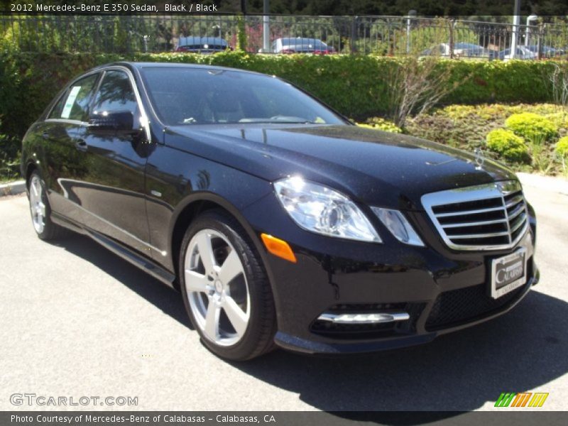 Black / Black 2012 Mercedes-Benz E 350 Sedan