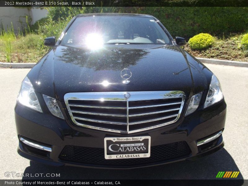 Black / Black 2012 Mercedes-Benz E 350 Sedan