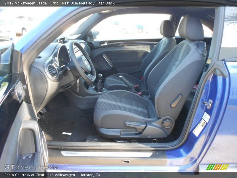 Reef Blue Metallic / Titan Black 2012 Volkswagen Beetle Turbo