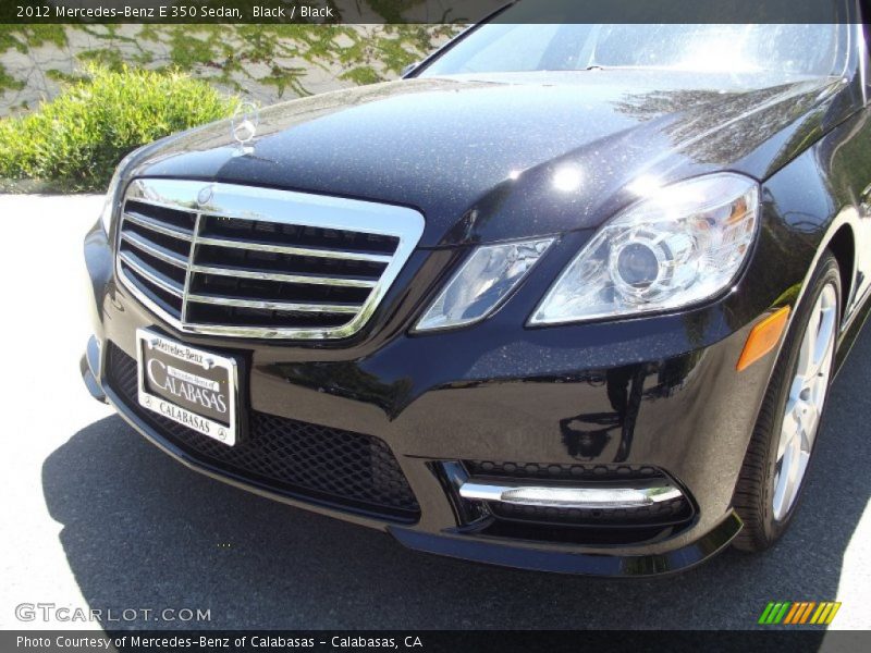 Black / Black 2012 Mercedes-Benz E 350 Sedan