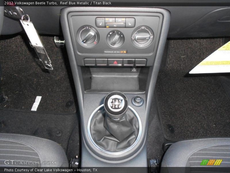 Reef Blue Metallic / Titan Black 2012 Volkswagen Beetle Turbo