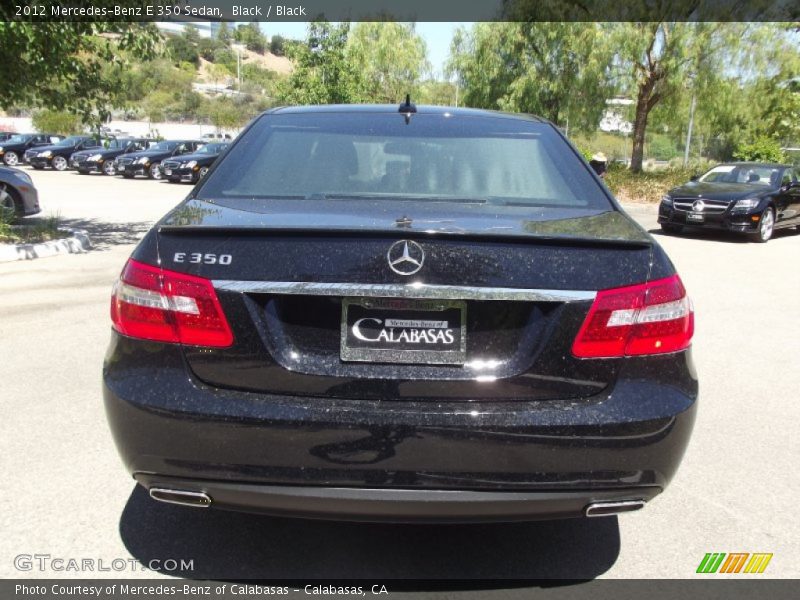 Black / Black 2012 Mercedes-Benz E 350 Sedan