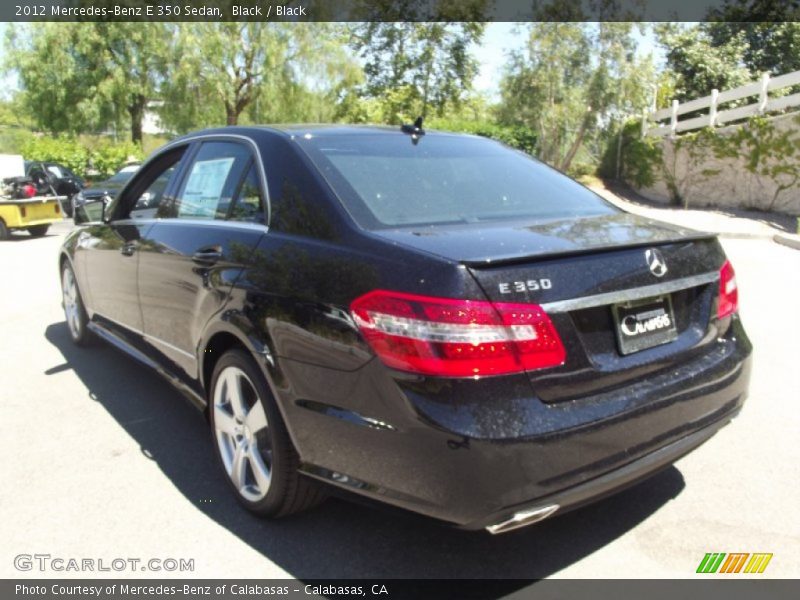 Black / Black 2012 Mercedes-Benz E 350 Sedan