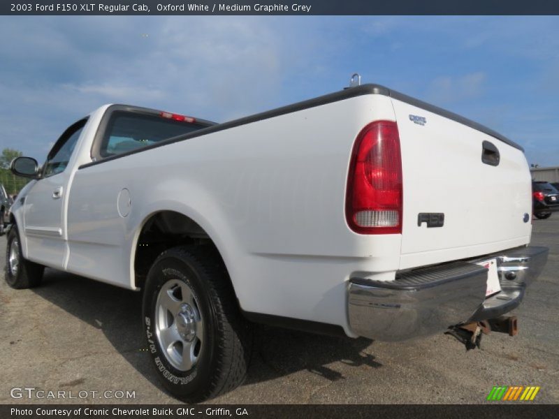 Oxford White / Medium Graphite Grey 2003 Ford F150 XLT Regular Cab