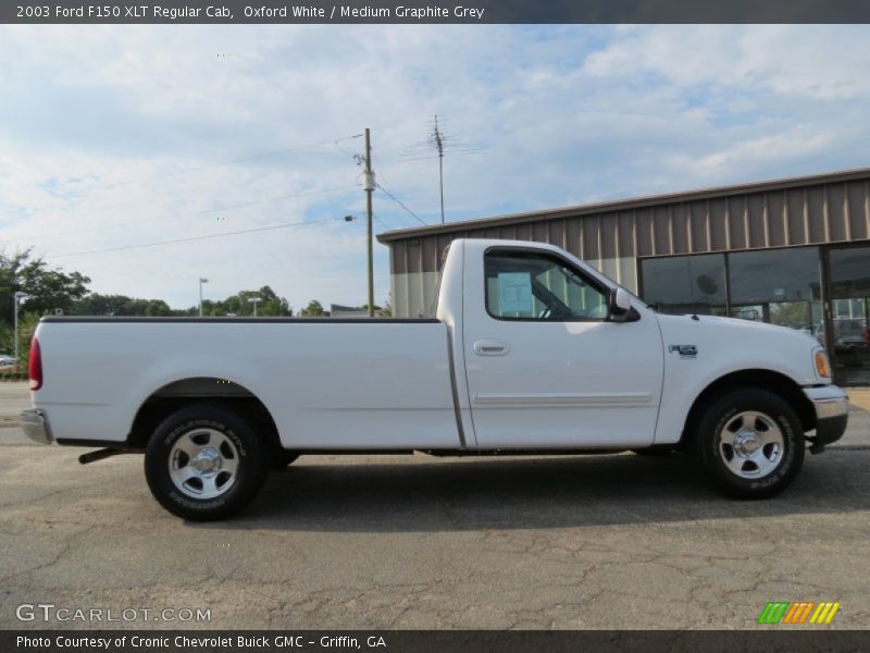Oxford White / Medium Graphite Grey 2003 Ford F150 XLT Regular Cab