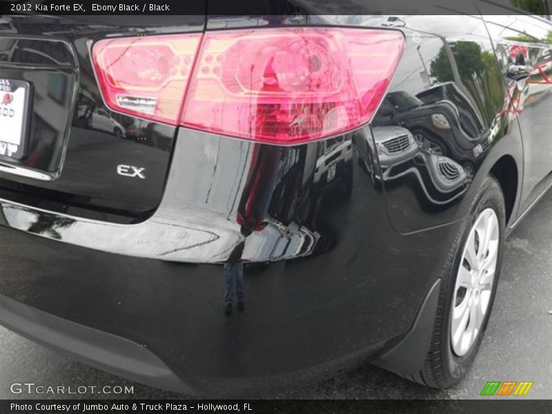 Ebony Black / Black 2012 Kia Forte EX