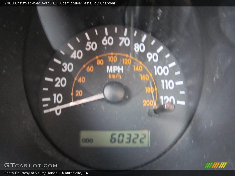 Cosmic Silver Metallic / Charcoal 2008 Chevrolet Aveo Aveo5 LS