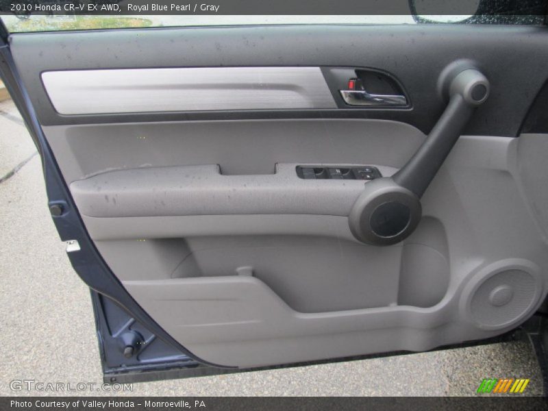 Royal Blue Pearl / Gray 2010 Honda CR-V EX AWD