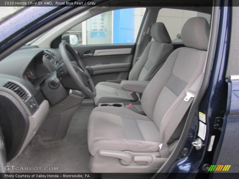 Royal Blue Pearl / Gray 2010 Honda CR-V EX AWD