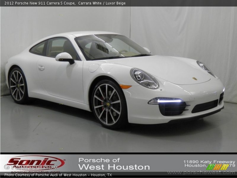 Carrara White / Luxor Beige 2012 Porsche New 911 Carrera S Coupe