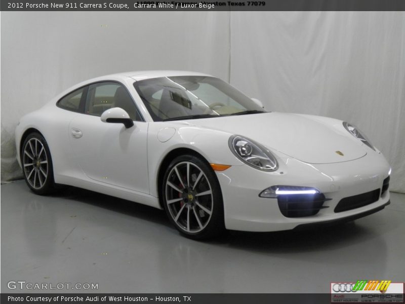 Carrara White / Luxor Beige 2012 Porsche New 911 Carrera S Coupe