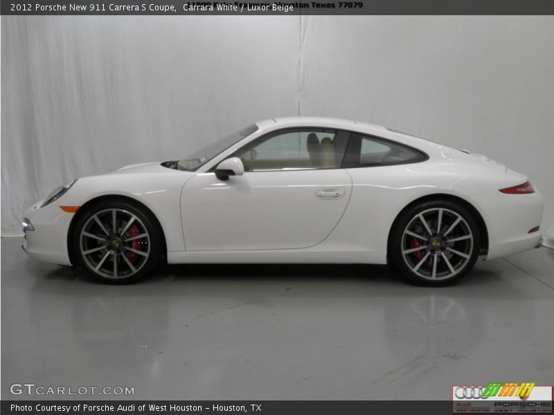 Carrara White / Luxor Beige 2012 Porsche New 911 Carrera S Coupe