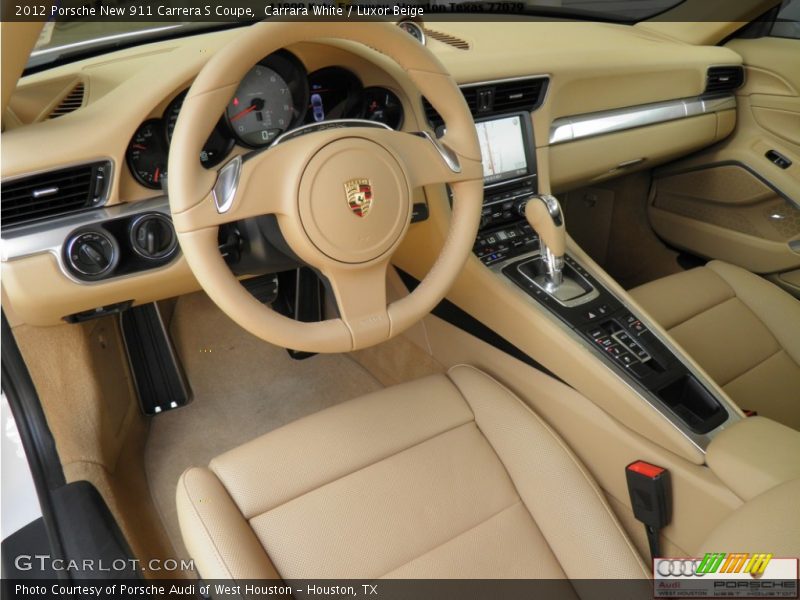 Carrara White / Luxor Beige 2012 Porsche New 911 Carrera S Coupe