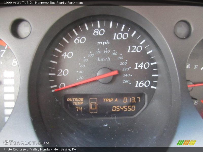 Monterey Blue Pearl / Parchment 1999 Acura TL 3.2