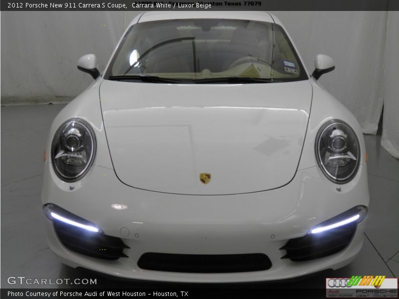 Carrara White / Luxor Beige 2012 Porsche New 911 Carrera S Coupe