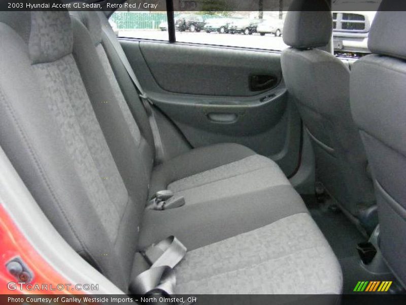 Retro Red / Gray 2003 Hyundai Accent GL Sedan