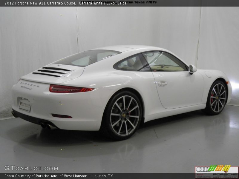 Carrara White / Luxor Beige 2012 Porsche New 911 Carrera S Coupe