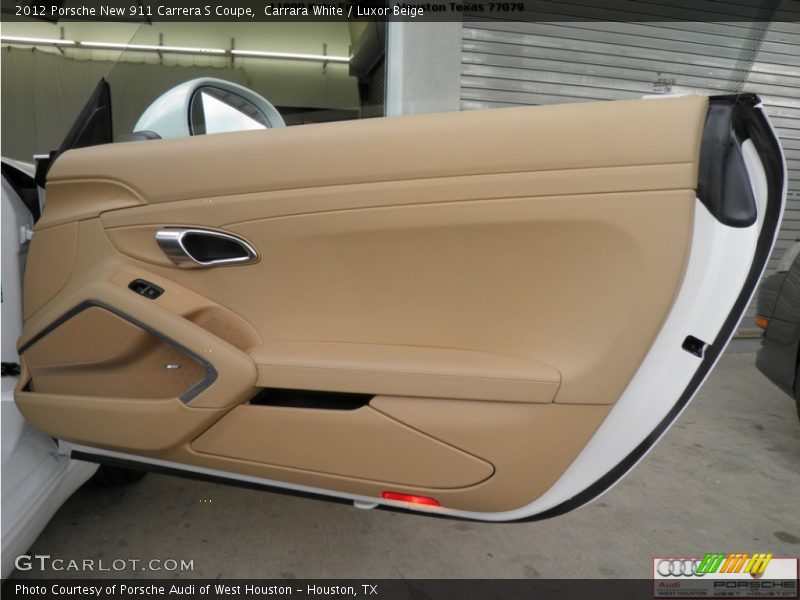 Carrara White / Luxor Beige 2012 Porsche New 911 Carrera S Coupe