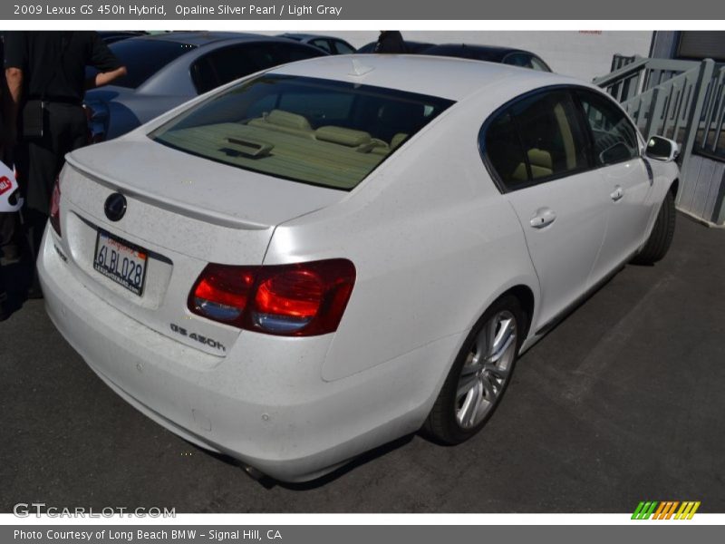 Opaline Silver Pearl / Light Gray 2009 Lexus GS 450h Hybrid