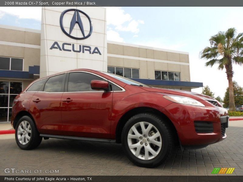 Copper Red Mica / Black 2008 Mazda CX-7 Sport