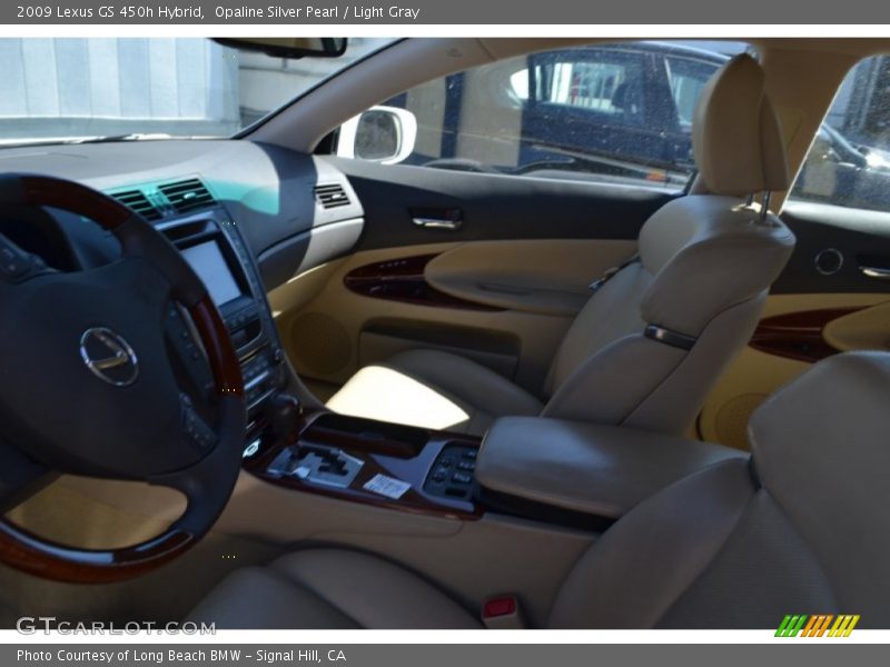 Opaline Silver Pearl / Light Gray 2009 Lexus GS 450h Hybrid