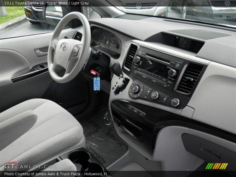 Super White / Light Gray 2011 Toyota Sienna LE