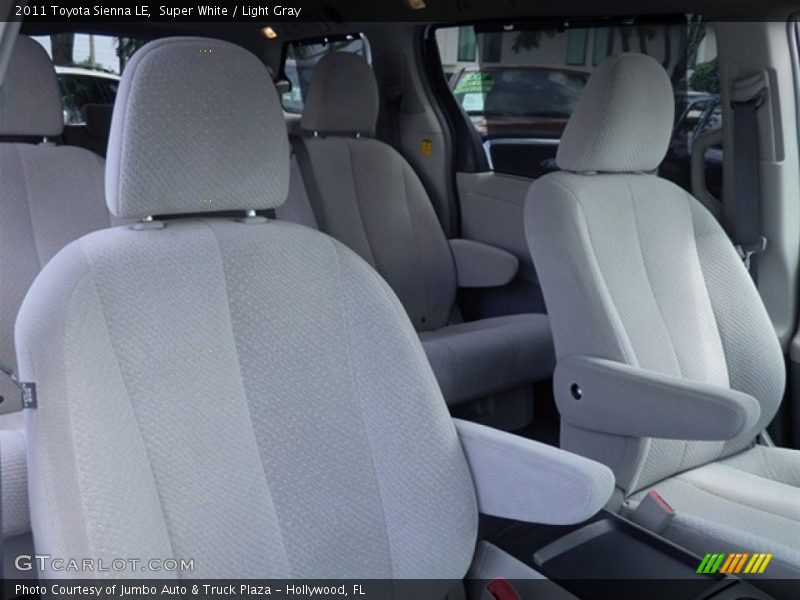 Super White / Light Gray 2011 Toyota Sienna LE