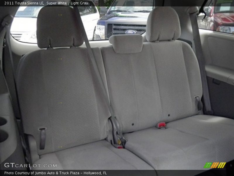 Super White / Light Gray 2011 Toyota Sienna LE